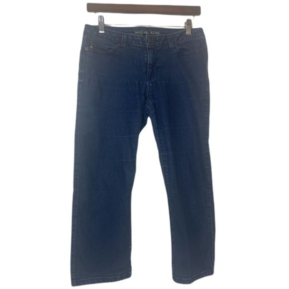 Michael Kors Skinny Dark Wash Denim Capri Jeans
